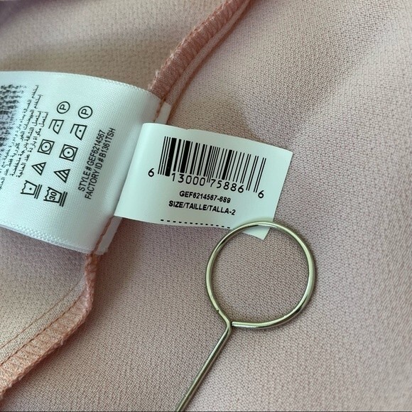 NWT BCBGeneration Asymmetrical Ruffle Halter Mini Dress Pink Rose Size 2 - Picture 8 of 9